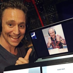 Tom Hiddleston Instagram - Been working with the great Nick Park and Aardman on their new film, @earlymanmovie. He is absolutely as brilliant as you might expect. Sometimes he makes me laugh so much I have to leave the sound studio for five minutes and calm down and have another go.