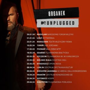 Tomasz Organek Instagram - Zapraszamy Państwa na koncerty z cyklu MTV Unplugged. Bilety dostępne dzięki @ebilet. Link w BIO 🎶 

@mtvpolska_official @canalpluspolska @viacompoland @mysticproduction @allegropl @liveisevent