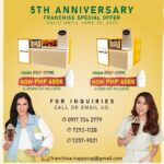 Toni Gonzaga Instagram – In celebration of our 5th Anniversary, we are having our first ever franchise sale! Swipe left for details..✨