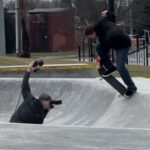Tony Hawk Instagram - Yesterday I had the privilege of skating Dodge Skatepark, an area that my dad helped to design nearly 35 years ago. It remained in its original form up until November of last year, after locals rallied the city council and raised funds for resurfacing and slight upgrades. It was inspiring to hear from skaters that grew up here, as the park became their gathering place and, in many ways, their salvation from life’s hardships. It wasn’t the best or most modern design but it served a purpose far beyond a training grounds or competitive landscape. The skaters of Columbus and surrounding areas felt connected to this space in a way that is hard to explain unless you’ve been lucky enough to have a place like it. It was kinked and crusty and beloved for its uniquely flawed design. And now it’s smooth with proper coping, but has kept its shape and raw charm. In some ways, it is the only [literal] concrete legacy of my father’s impact on skateboarding; he knew us skaters as creative misfits that just needed a sense of community to thrive into our adult lives. Thanks to Donny @smellycurb for meeting me on this frigid morning and giving me first-hand insight to the rich history of this sacred place. And thanks to my lifelong skate friend & OG skatepark advocate @mikivuckovich for taking these pics. It was my pleasure to help revitalize the park and roll around in my dad’s honor. He would have been proudly stoic but stoked to see it. Dodge Park