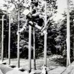 Tony Hawk Instagram - Fakie ollie, Cedar Crest, 1987 This was my only visit to this legendary ramp which was built in the unseen forest of a country club. It was placed at the intersection of four county lines so that no police or authorities could claim full jurisdiction to have it removed. Genius DIY renegades. Check out the “Blood and Steel” documentary for the full story. 📷: @lapperzine