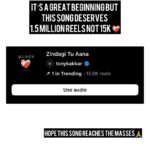 Tony Kakkar Instagram - Ye gaana Boht kuch deserve karta hai.. I need your support 🙏 pyaar dijiye ❤️‍🩹 #ZindagiTuAana