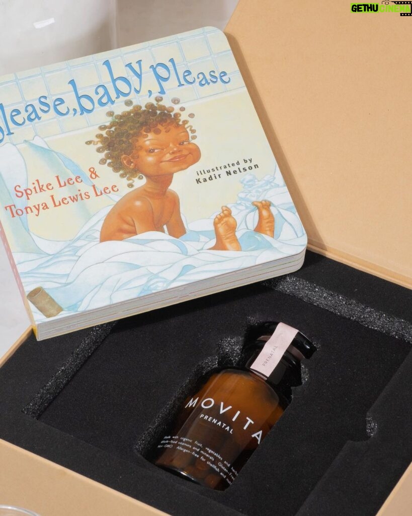 Tonya Lewis Lee Instagram - Check out the latest blog post on @Movitaorganics on @AftershockDoc film tour. Gift the Movita Prenatal Gift set to a new mother in your life! It comes with the book “Please, Baby, Please” by me & @officialspikelee #linksinbio