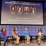 Tonya Lewis Lee Instagram – Such a pleasure sharing the stage with fellow producers and powerhouse women: @Debramchase @madamefaleshill @Crystalmccrary to talk about being a producer and the importance of diverse storytelling for all people. 

Thank you @paleycenter for this fantastic and productive opportunity!