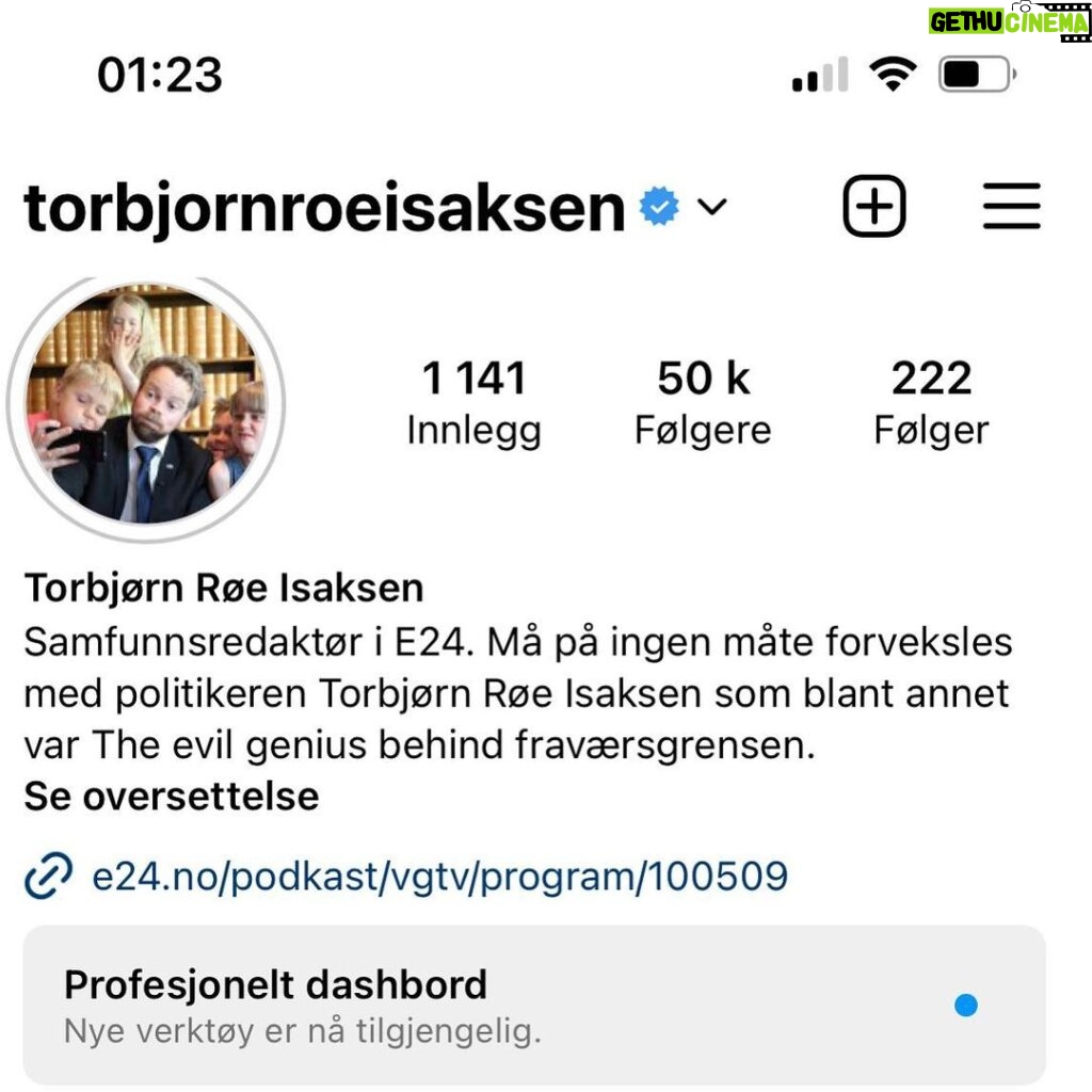 Torbjørn Røe Isaksen Instagram - 50 000 følgere! Ganske rørende, faktisk. Takk! Jeg har flere ganger vurdert å legge ut bikinibilder eller flørte med farlige stoffer (bare late som, jeg er for gammel og konservativ for slikt — sier som Grandmaster Flash&Melle Mel…dere får google referansen, young’uns) Men så er det faktisk mulig å oppnå med ca. 70% bilder av sur, middelaldrende mann i liggende stilling [sett inn passende smiley her].