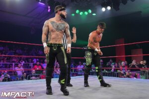 Trey McBrayer Instagram - DEM BOYZ R/S/C/L @impactwrestling 
.
.
📸: @beezzzzy