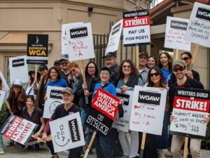 Troian Bellisario Instagram - Today was an absolute blast. @imarleneking put out the cAll for the #pllfamily to picket in solidarity with @wgawest and @wgaeast and look at everyone who joined! (@directorsguild @sagaftra and @iatse #unionstrong!!) It was such a joy seeing these faces again and hugging these incredible human beings. And slide two is a gathering of some of the people you all can thank for the best thrills and chills of 7 years of @prettylittleliars (seriously we had the best of the best) And without our writers we are nothing. Spencer Hastings wouldn’t have had a single good line and A never would have kept you guessing with every episode. Cheers to all of you who came today. Let’s get these folks what they deserve #wgastrike Warner Brothers Studio