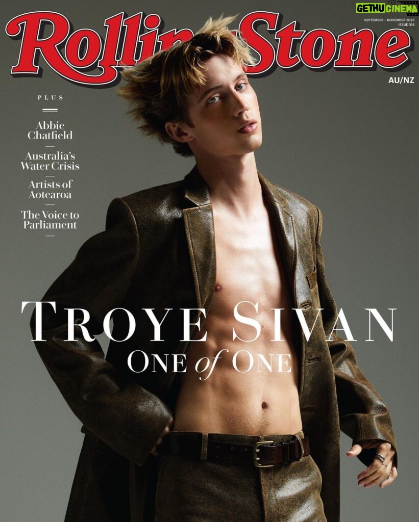 Troye Sivan Instagram - One of my favourite articles + shoots from the entire Something To Give Each Other campaign. Thank you @rollingstoneaus 🤍🥹