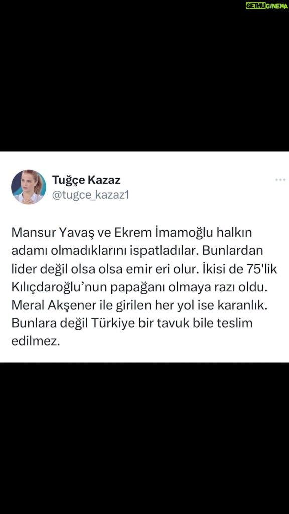 Tuğçe Kazaz Instagram - #kemalkılıçdaroğlu #mansuryavaş #ekremimamoğlu #meralakşener #altılımasa #milletittifakı #seçim2023 #türkiye #tuğçekazaz #tugcekazaz #reelsvideo #instagramreels