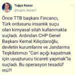 Tuğçe Kazaz Instagram – First, Fincanci, the president of the Turkish Medical Association, accused the Turkish army of using chemical weapons, which is a crime against humanity. Then, Kemal Kılıçdaroğlu, leader of CHP (Republican People’s Party) accused state institutions and the gendarmerie of “drug trafficking to fill the current account deficit.” Is this operation a coincidence?!

D’abord, Fincanci, la présidente de l’Association Médicale Turque, a accusé l’armée turque d’utiliser des armes chimiques, ce qui constitue un crime contre l’humanité. Ensuite, Kemal Kılıçdaroğlu, le président général de la Parti Républicain du Peuple, a accusé les institutions de l’État et la gendarmerie de “trafic de drogue pour combler le déficit des comptes courants.” Cette opération serait-elle une coïncidence ?!

#fincancı #kemalkılıçdaroğlu #ttb #chp #insanlıksuçu #kimyasalsilah #operasyon #Türkordusu #jandar #Emniyet #uyuşturucu #tuğçekazaz #TugceKazaz