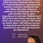 Tuğçe Kazaz Instagram – KİM BU ELON MUSK?

WHO IS ELON MUSK?

We live in a strange state of mind. The United States and Israel won’t want it, but Elon Musk, the man from the Pentagon, will defy them and won’t object to the genocide in Gaza being brought to the world’s attention. If you buy it! What they really want is to use an artificial ‘heroisation’ to promote the new world order, which will be dominated by corporations, and to elevate one of these corporations to the rank of supranational power, which it is today. Imagine, Israel doesn’t feel the need to convince the United States, but it is trying to convince Elon Musk! And Elon Musk is playing his part brilliantly. He will respond to Israel’s wishes, but on occasion he will also respond to the wishes of the Palestinians in order to gild the pill. Musk, who yesterday appeared in Ukraine, today in Iran and Palestine, will tomorrow appear in the Pacific, Kashmir and Korea. I’m not sure whether people are aware of this. And there’s another thing I’m not sure of: if corporations are going to rule the new world – which they will – is our country’s ‘company’ prepared, and if not, why not? We don’t need Elon Musk, we need a company that acquires supranational power, controls the channels of communication and vigorously engages in the space race. Otherwise, we won’t be able to survive in the new world only with the republic.

#elonmusk #netanyahu #gazawar #gaza #gazze #gazzedekatliamvar #filistin #özgürfilistin #palestine #freepalestine #gazagenocide #ceasefirenow #usa #abd #çin #pasifik #pentagon #ceasefire #türkiye #turkey #cumhuriyet #tuğçekazaz #tugcekazaz #reels #reelsinstagram #tiktok #tiktokvideo #tiktokviral #keşfet #keşfetteyizzz