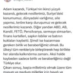 Tuğçe Kazaz Instagram – ADAM KAZANDI. TÜRKİYE KAZANDI. 

#erdoğan #receptayyiperdoğan #kılıçdaroğlu #kemalkılıçdaroğlu #milletittifakı #cumhurittifakı #seçim2023 #28mayıs2023 #akparti #chp #türkiye #tuğçekazaz #tugcekazaz #reels #tiktok #shorts