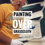 Ty Pennington Instagram - Painting over grasscloth- is it possible? Yes. Do I recommend it? Not necessarily… but it can be done! #proceedwithcaution and #wearamask Stay tuned for the reveal 🤓🤞🏼🎨 . . . . Bathroom renovation, DIY, powder room, makeover, painting Savannah, Georgia
