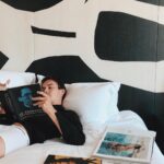 Tyler Blackburn Instagram – Catching up on some light reading while doing a new shoot for @rove. Thanks to @lapeerhotel for this amazing suite! Wait until you see the bath tub shots… 🛀 💦” Kimpton La Peer Hotel