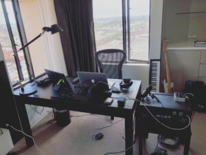 Tyler Joseph Instagram - portablestudio rig in adelaide, au. travel around with everything in this photo, including lamp and hardline telephone. also two glass cups with paper covers on top in case i get parched.

photo editing/filter management: @tylerrjoseph