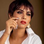 Upasana Rai Instagram - In frame @upasanarc Makeup & Hairstylist @srideviramesh_artist Styling @jalaksk @designstylewithj Photography @narenvalluvan Naren Valluvan Team @aravind_photography_20 Studio @njstudios_7159 . #upasana #upasanarc #shorthair #fashion #fashiongram #greeneyes #ootd #ootdfashion #newlook #loveyourself #instagood #instadaily #instamood #life #adventure #newstyle #fashionblogger #shorthairstyle
