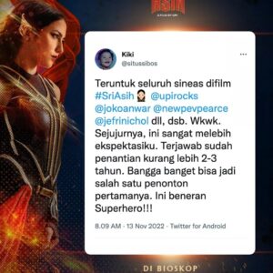 Upi Avianto Instagram - 3 Hari lagi yuk merahkan bioskop buat Mbak Sri ❤.

#SriAsih