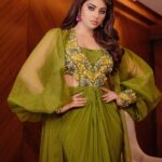 Urvashi Rautela Instagram - #HUMTOHDEEWANE 💚💚 OFFICIALLY MOST LIKED SONG OF 2023 💚 THANK YOU LOVE U GUYS 🫶🏻 May the divine blessings of Lord Ganesha bring you strength, courage, and wisdom to overcome life's challenges. Happy Ganesh Chaturthi! @styledby_niral @anshikatakofficial @kiran_giri_photography_ @stylist.diya.bulani ☆ ☆ ☆ ☆ ☆ ☆ ☆ ☆ #love #UrvashiRautela #UR1 #humtohdeewane