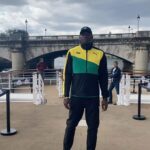 Usain Bolt Instagram - « To Di World » celebration dab with the GOAT 🇯🇲⚡️@usainbolt and @sandralaoura for #paris2024 #olympics one year to go ! • • • #jeuxolympiques #jeuxolympiques2024 #usainbolt #todiworld @paris2024 #jamaica Paris, France
