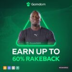 Usain Bolt Instagram - If you love to place a few bets on sports or spin the wheels online, then you should do it on @gamdom while earning yourself up to 60% Rakeback 😉