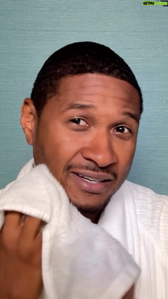Usher Instagram - It can be hard to remember that Grammy-winning singer, songwriter, and dancer, @usher, is 44—he certainly doesn’t look it, particularly when on stage during his current Las Vegas residency. Luckily he finally shared his best-kept tips in the latest episode of #BeautySecrets, starting with a hot washcloth - because how else? Head to the link in our bio to watch the full episode as the performer gets ready for a show in Sin City.  Director: @gabriellereich Gaffer: @alexvegas84 Editor: @tajahmsmith_ Filmed at: @parkmgm