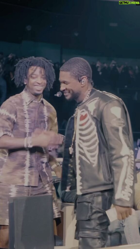 Usher Instagram - My boy @21savage sings with his heart and soul! It was only right 🤣💪🏾