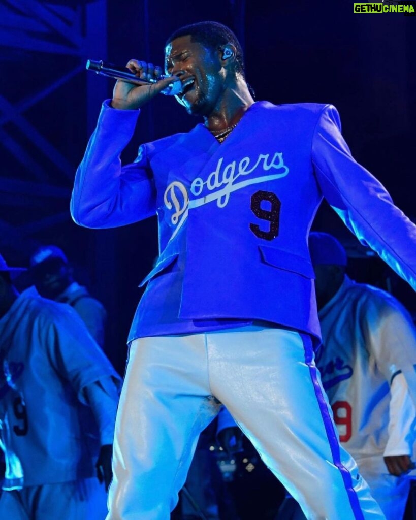 Usher Instagram - Special shout-out to the @dodgersfoundation for having me mannn…Congratulations on 10 years of doing inspiring work in the community of Los Angeles 💙 #LADFGala #BiggerThanBaseball