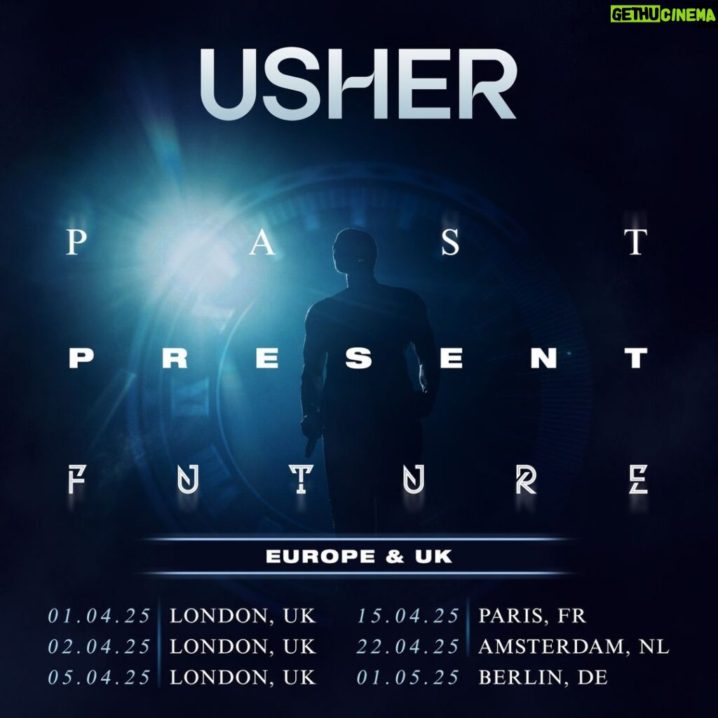 Usher Instagram - EU and UK! I couldn’t forget about U! USHER: PAST PRESENT FUTURE tickets go on sale now, 22 Feb at 12pm local. | #LinkInBio