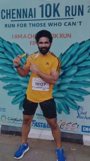 VJ Thanigai Instagram - #chennai10krun2023 🏃‍♂️💪 

#run #running #runner #runforlife #fitness #weekend #motivation #inspiration #chennairunners #primerunnersclub #instagram #instadaily #instagood #instafit #instamotivation #actor #anchor #thanikai #proudtoberunner ❤️🏃‍♂️💪