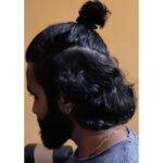 VJ Thanigai Instagram - Kudumi 🤪🫣 #longhair #trysomethingnew ❤️ Chennai, India