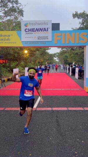 VJ Thanigai Instagram - #chennaimarathon2024 🏃‍♂️💪🏻 

#running #marathon #runner #fitness #instafit #longdistancerunner #motivation #actor #thanikai #actorslife #stayfit #staystrong @worldathletics @worlderunners @chennairunners @prime_runners_club_ 💪🏻🏃‍♂️