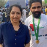 VJ Thanigai Instagram - With Honourable MP @__thamizhachi__ #ainu kidney Marathon 🏃‍♂️