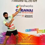 VJ Thanigai Instagram - #chennaimarathon #2023 #goodstart #firstmarathonoftheyear #goodvibes #staypositive #stayfit 💪🏃‍♂️🔥 ECR