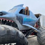 Vanessa Morgan Instagram - Don’t mind me…just living my best life over here 🦈 🛻 @monsterjam
