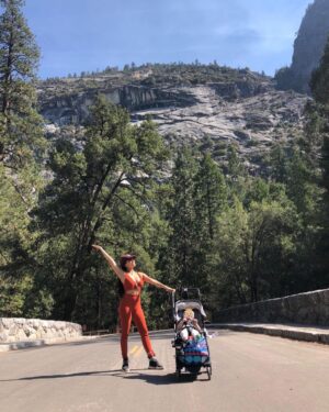 Vanessa Morgan Instagram - Momma’s gonna show you the world bub. Exploring with my greatest teacher ✨🌲