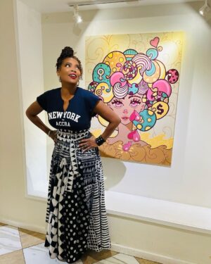 Vanessa Williams Instagram - The EYES have it! @amytheard #THRUMYEYES An unforgettable art experience, an unforgettable ARTIST! Was a pleasure hosting your night of expression!  Love you Amy! Thank you @studiooneeightynine for dressing me! Thank you @raeshines for making this divine reconnection! Makeup @kenyascottmua @hairbytanye ❤️#ifeelpretty