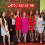 Vannessa Vasquez Instagram - What an honor be spend Latina Equal pay day in my hometown Houston at the @poweronheelsf events with all of these Latina Baddies Thank you for my Power Latina award 🥇 I’m still crying 😭 Thank you Yvette Mayo for having me ! You’re a s shero!! Thank you to our sponsors @united @goyafoods @cbaldwinhotel @chase @cocacola #sisepuede #pagame #latinaequalpay