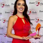 Vannessa Vasquez Instagram - What an honor be spend Latina Equal pay day in my hometown Houston at the @poweronheelsf events with all of these Latina Baddies Thank you for my Power Latina award 🥇 I’m still crying 😭 Thank you Yvette Mayo for having me ! You’re a s shero!! Thank you to our sponsors @united @goyafoods @cbaldwinhotel @chase @cocacola #sisepuede #pagame #latinaequalpay