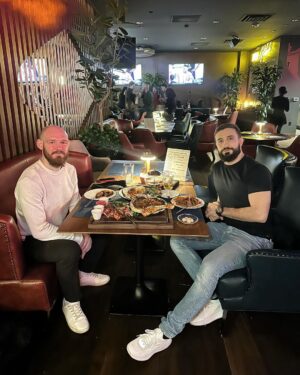 Viacheslav Borshchev Instagram - Being a man is a multicultural concept; a man in Azerbaijan, Russia or America does not matter. In general, all over the world there are approximately the same universal concepts of humanity
I am very glad that I met such a person, a true professional and a good man, I hope this is the beginning, perhaps, of a great sports friendship.
Let our example serve as a lesson to young athletes that you can be rivals and fight uncompromisingly, but at the same time remain human and respect each other.
We are very pleased with the feedback from the fans, we appreciate it. Perhaps we will win the nomination for the best fight of the year, perhaps not, but I believe that our fight has definitely entered the golden collection of martial arts.
It was an honor to share the Octagon and have dinner with you today @naz_mma .
.
Быть мужчиной – это мультикультурная концепция; мужчина в Азербайджане, России или Америке не имеет значения. В целом во всем мире существуют примерно одинаковые универсальные понятия о человечности.
Я очень рад, что встретил такого человека, по-настоящему профессионала и достойного человека, надеюсь, это начало, пожалуй, большой спортивной дружбы.
Пусть наш пример послужит уроком юным спортсменам, что можно быть соперниками и бороться бескомпромиссно, но при этом оставаться людьми и уважать друг друга.
Нам очень приятны отзывы фанатов, мы это ценим. Возможно, мы выиграем номинацию на лучший бой года, возможно, нет, но я считаю, что в золотую коллекцию единоборств наш бой точно вошёл.
Для меня было честью разделить с тобой октагон и поужинать с  сегодня. 
#ufc #fightofthenight #fightoftheyear #mma #nazim #slava #viacheslavborshchev #teamalphamale