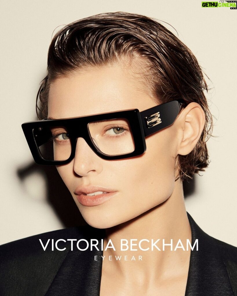 Victoria Beckham Instagram - The house’s signature ‘B’ meets this season’s new #VBEyewear. Coming soon to VictoriaBeckham.com and 36 Dover Street. Shot by @EzraPetronio Styling @Jane_How Featuring @Bibi_Breslin Makeup @KarinWesterlundd Hair @LouisGhewy Nails @PebblesNails