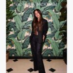 Victoria Beckham Instagram - Such an amazing evening celebrating the new Victoria Beckham x @Breitling collection in NYC!! I’m wearing my signature #VBSS24 tailored suit (coming soon!) and B Frame Belt! Kisses @KatieHolmes @HelenaChristensen @AnnemaryAderibigbe @IsabelaGrutman xx