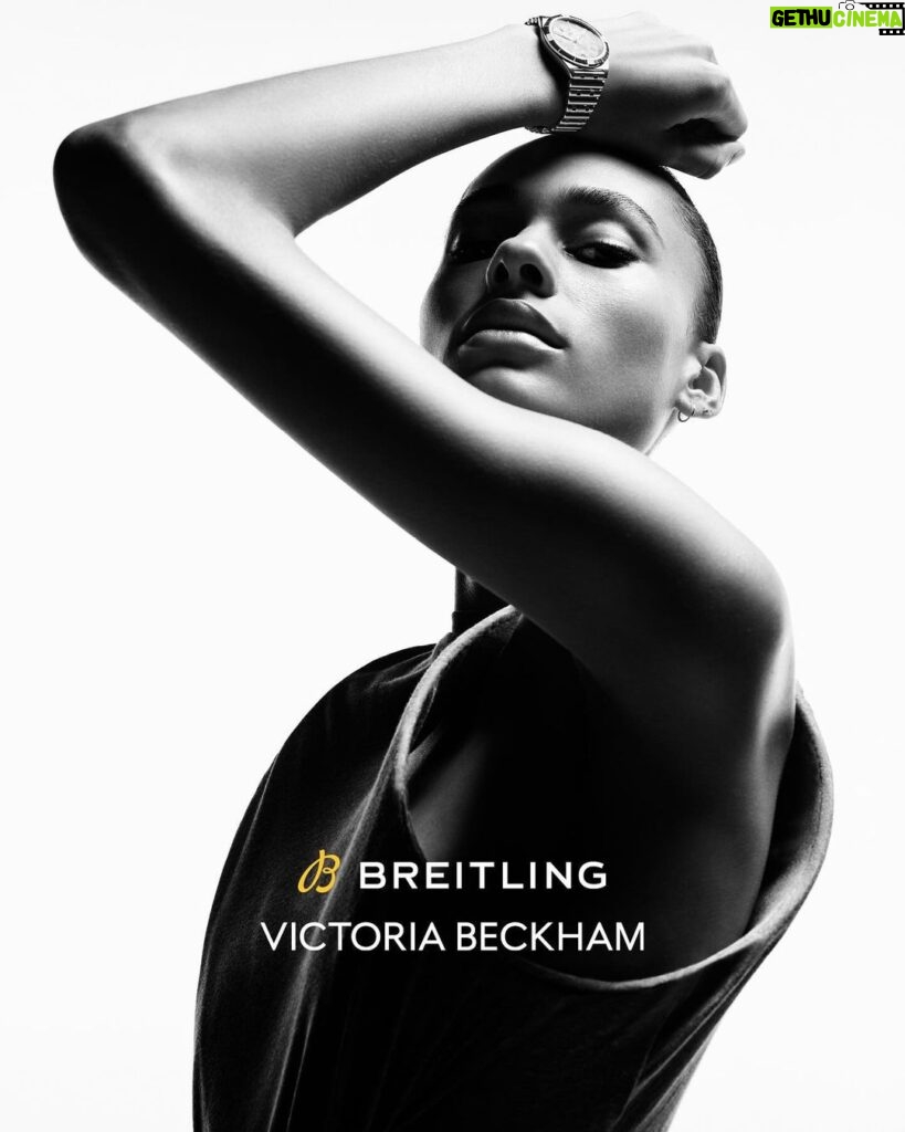 Victoria Beckham Instagram - Introducing the new Victoria Beckham x @Breitling Chronomat Automatic 36 collection, captured by @Mario_Sorrenti. Coming in a fresh palette inspired by #VBSS24, this exclusive launch is limited to just 1,500 editions in stainless steel and yellow gold. Discover more at VictoriaBeckham.com. Credits Photography @Mario_Sorrenti Featuring @AnnemaryAderibigbe Casting @PierGiorgio @DMCasting Movement Director @EricVonChristison Hair @AnthonyTurnerHair Makeup @Petros_Petrohilos Nails @PebblesNails Set Design @GideonPonte