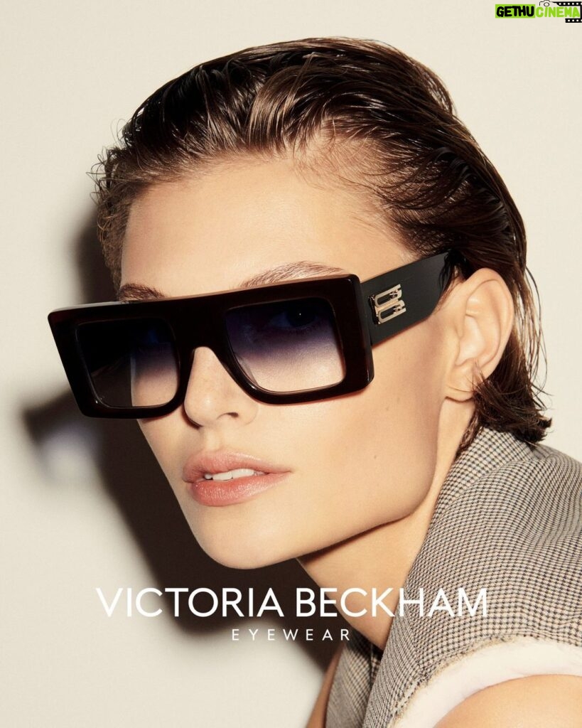 Victoria Beckham Instagram - ‘B’ is for Beckham. New #VBEyewear is refreshed with a nod to the B Frame Belt buckle. Coming soon to VictoriaBeckham.com and 36 Dover Street. Shot by @EzraPetronio Styling @Jane_How Featuring @Bibi_Breslin Makeup @KarinWesterlundd Hair @LouisGhewy Nails @PebblesNails