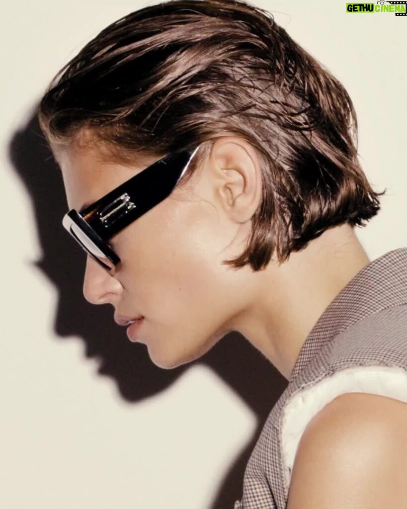 Victoria Beckham Instagram - ‘B’ is for Beckham. New #VBEyewear is refreshed with a nod to the B Frame Belt buckle. Coming soon to VictoriaBeckham.com and 36 Dover Street. Shot by @EzraPetronio Styling @Jane_How Featuring @Bibi_Breslin Makeup @KarinWesterlundd Hair @LouisGhewy Nails @PebblesNails