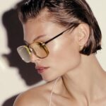 Victoria Beckham Instagram - Set your sights on squared silhouettes. Discover new #VBEyewear opticals at 36 Dover Street. Shot by @EzraPetronio Styling @Jane_How Featuring @Bibi_Breslin Makeup @KarinWesterlundd Hair @LouisGhewy Nails @PebblesNails