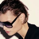 Victoria Beckham Instagram - Iconic #VBChain detailing is reimagined on new season #VBEyewear. Available now at VictoriaBeckham.com and at 36 Dover Street. Shot by @EzraPetronio Styling @Jane_How Featuring @Bibi_Breslin Makeup @KarinWesterlundd Hair @LouisGhewy Nails @PebblesNails