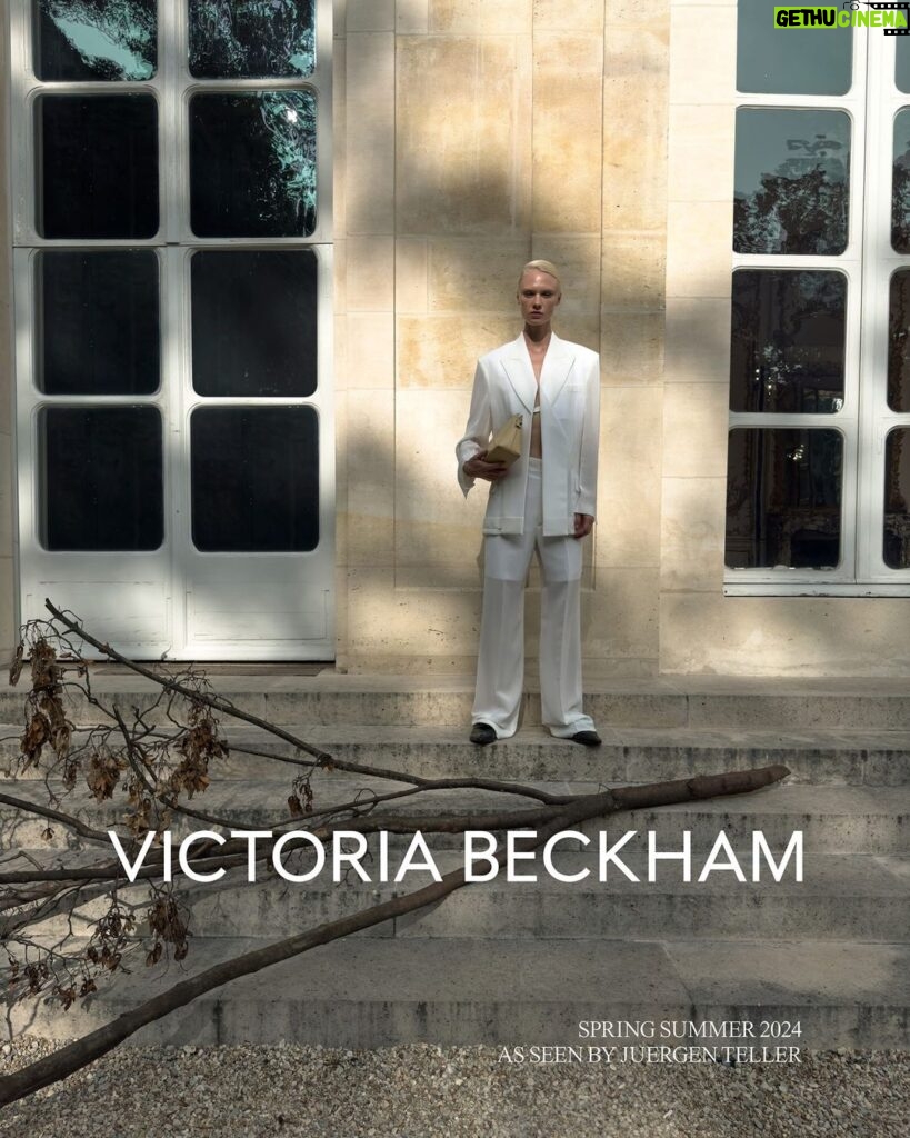 Victoria Beckham Instagram - A shared creative vision. Discover #VBSS24 as seen by #JuergenTeller at VictoriaBeckham.com and at 36 Dover Street. Shot by @JuergenTellerstudio Creative Partner @DovileDrizyte Styling @Jane_How Featuring @Vilmasj Casting @PierGiorgio @DMCasting Makeup by @FaraHomidi using @VictoriaBeckhamBeauty Hair by @AnthonyTurnerHair Nails @AlexandraJanowski