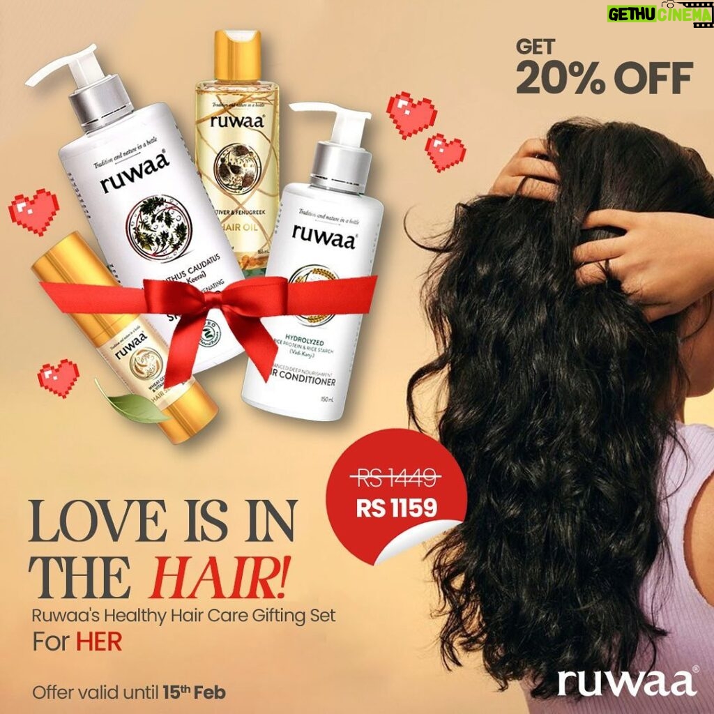 Vijay Sethupathi Instagram - This Valentine’s Day, treat your lady to the ultimate gift of self-care and natural beauty with ruwaa’s Healthy Hair Gifting Set! Let her experience the luxurious blend of nature’s finest ingredients, ensuring her hair remains vibrant, nourished, and stunningly gorgeous. Show her your love with products that reflect her inner and outer radiance. #ValentinesDay #GiftOfLove #HealthyHair #Ruwaa #giftingset #couple #love #giftsforher