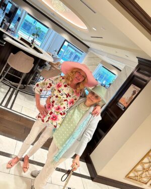 Virginia Madsen Instagram - Spring into Easter for me and my Mom. We all love you Bey! #easterbonnet