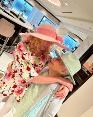 Virginia Madsen Instagram - Spring into Easter for me and my Mom. We all love you Bey! #easterbonnet